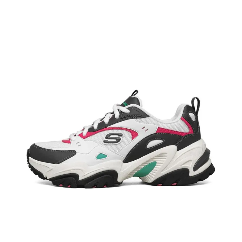 Skechers Stamina V2 Low Top Running Shoes Pink/White Women's-0