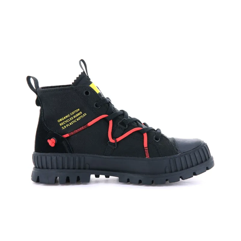 Palladium Outdoor Boots Unisex Black/Yellow/Red-1