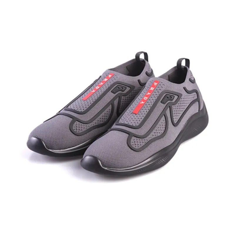 PRADA America's Cup Slip On Black Tech Fabric-2