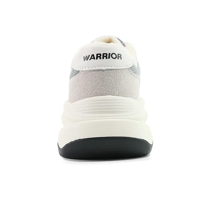 Warrior Chunky Sneakers Unisex White Gray-2