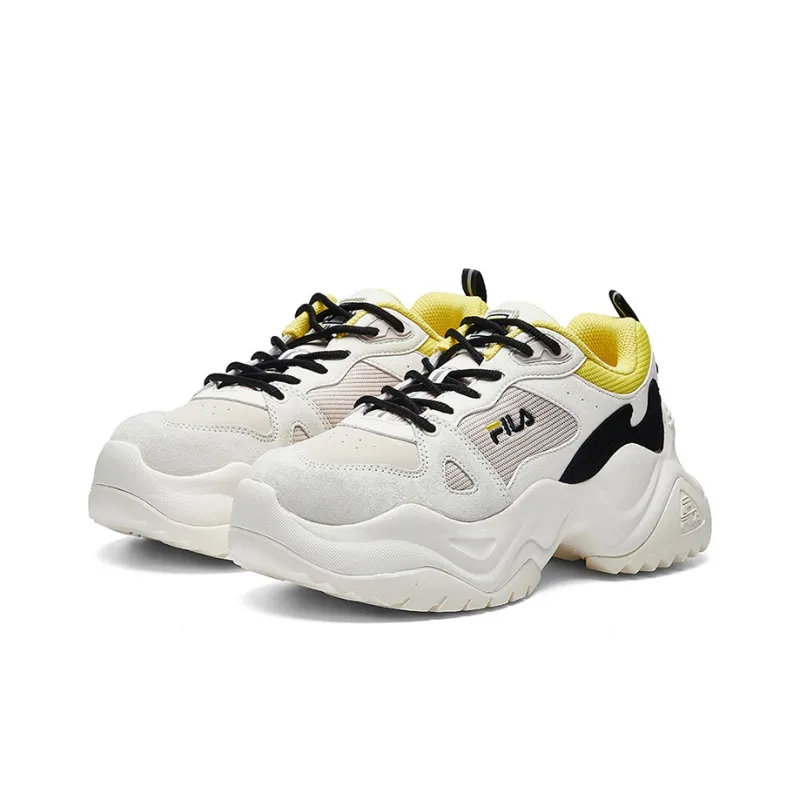 FILA Pose Cushioning, Slip Resistant, And Abrasion Resistant Low Top Chunky Sneakers Women's Bright Pastel Pink-1