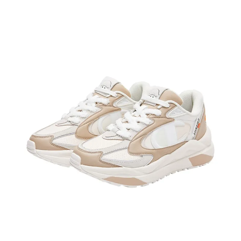 Pop Mart X Champion Chunky Sneakers Men Low Top White/Beige-2
