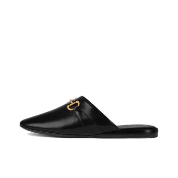GUCCI Wrap-toe Slippers Men's Black