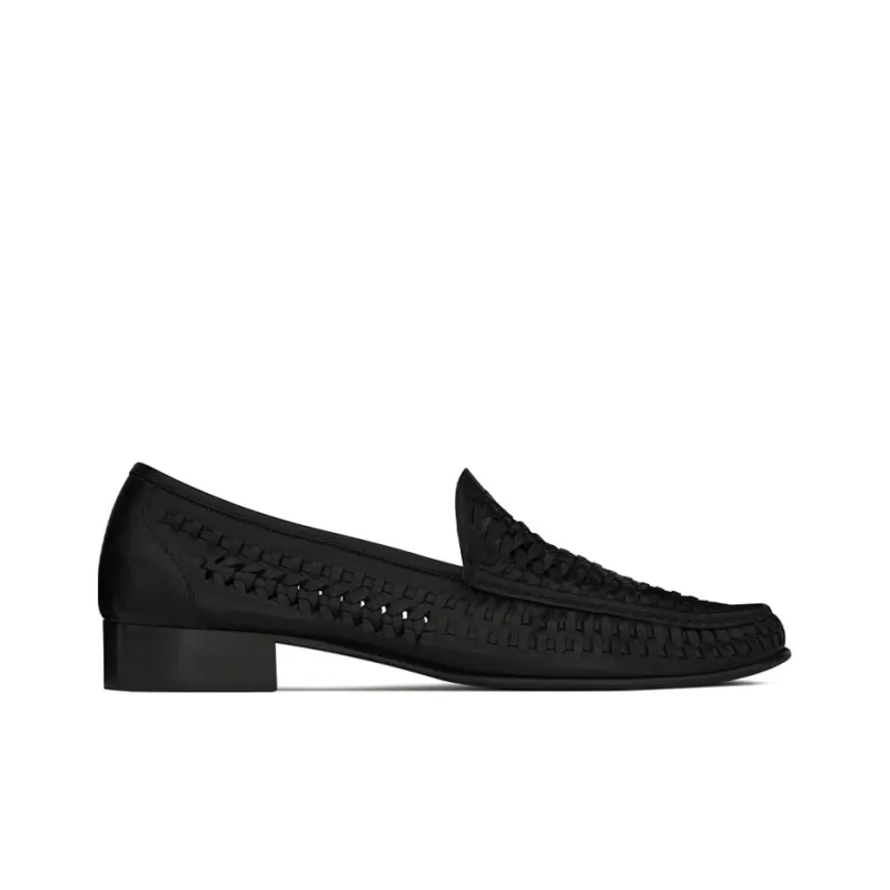 SAINT LAURENT Swann Loafers Men's Black-1