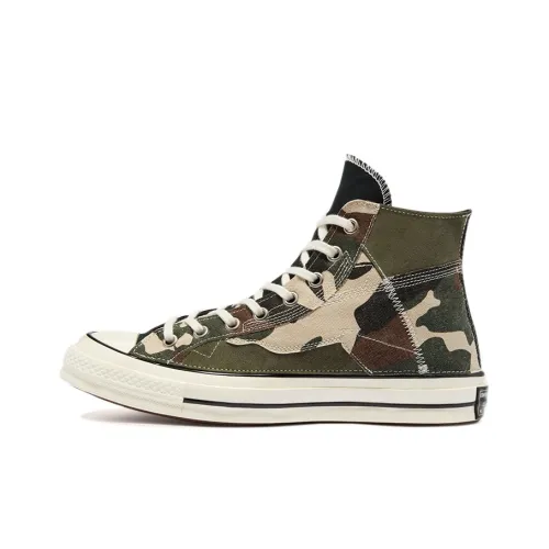 Converse Chuck Taylor All Star Canvas Shoes Unisex High-Top Green Camouflage/Black/White/Brown/Beige