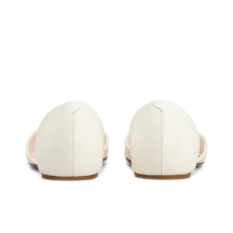 Roger Vivier Trompette Dorsay Women's Casual Shoes Women's White-4