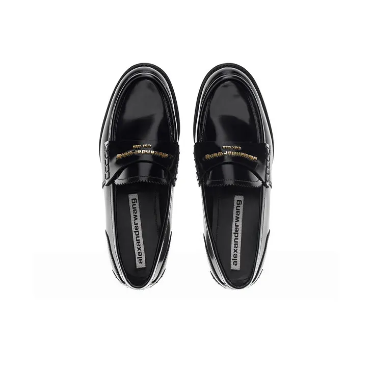 alexander wang Embossed-logo Loafers-3