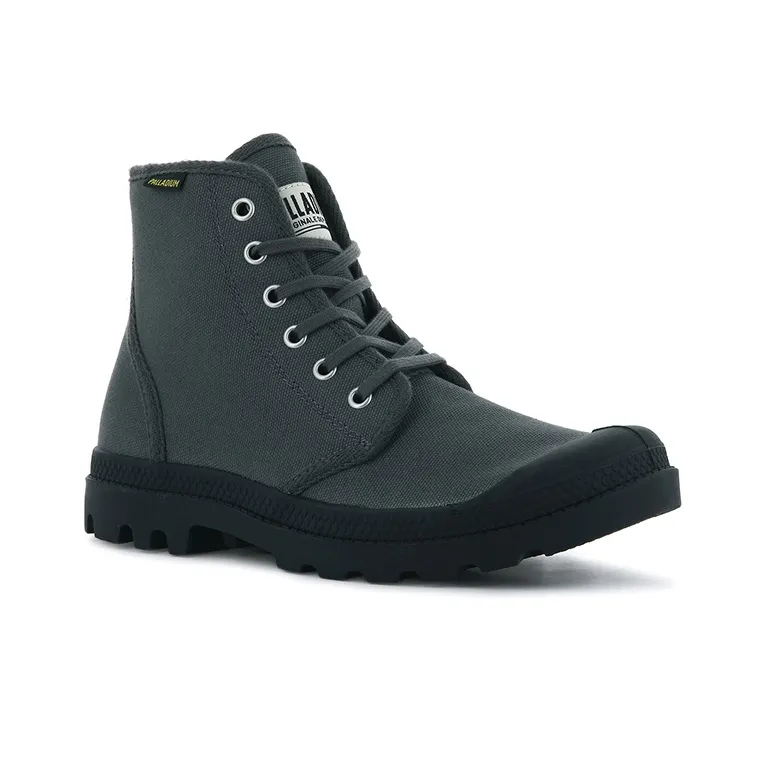 Palladium Pampa Hi Originale Anti-Slip Wear-Resistant High-Top Canvas Shoes Unisex Black-2