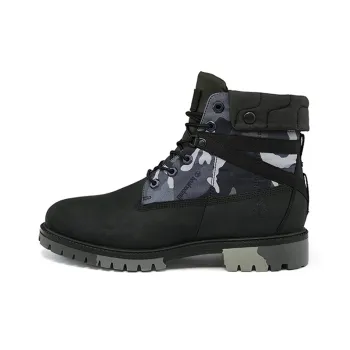 Timberland Heritage EK+ 6 Inch Waterproof Wide Fit Boot 'Black Camouflage'