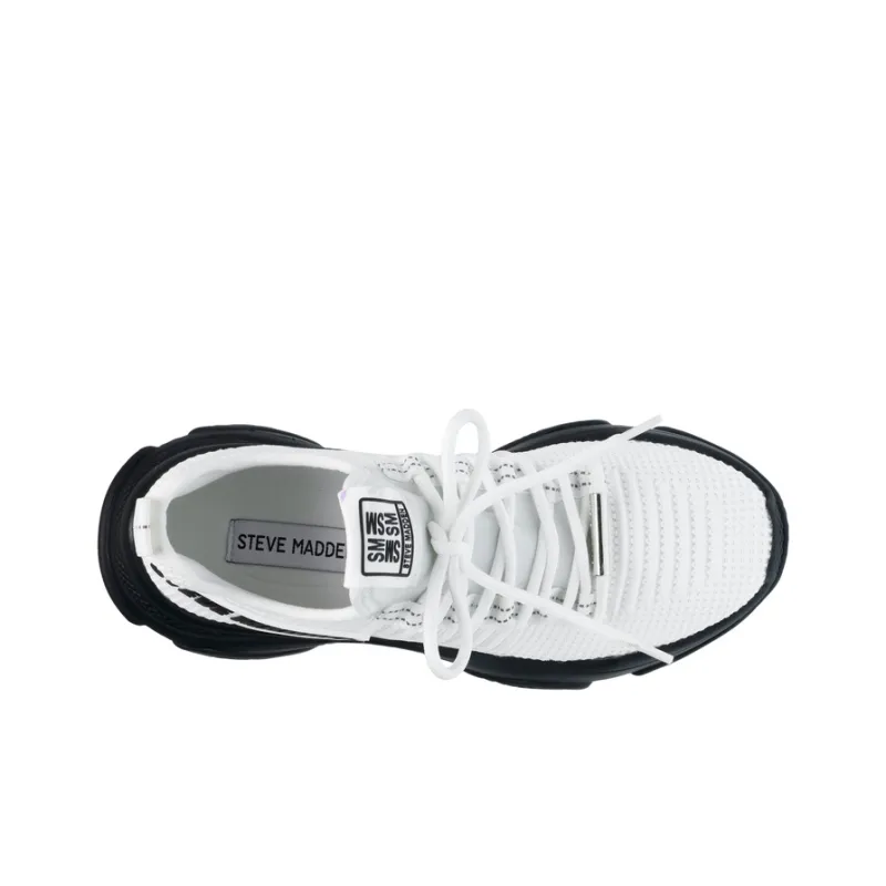 STEVE MADDEN Low-Top Chunky Sneakers Women's White-3