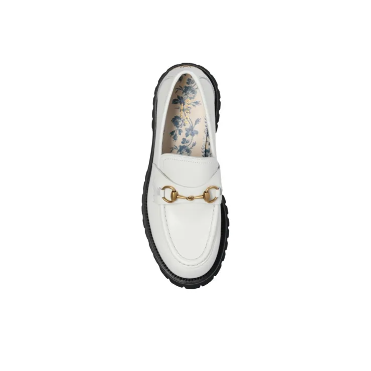 GUCCI Horsebit Women's Casual Shoes Women's White-4