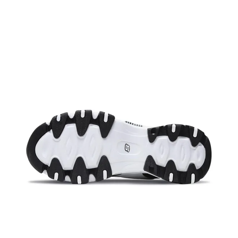 Skechers D'Lites 2.0 Low Sports Shoes Black/White-4