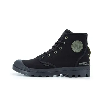 Palladium Pampa Hi Htg Supply Anti Slip And Wear Resistant Breathable High Top Canvas Shoes Unisex Black