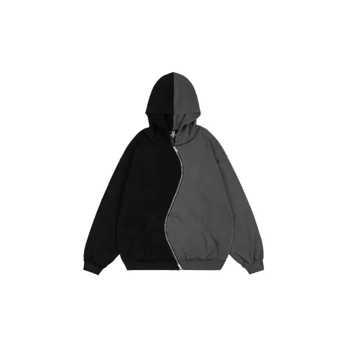 XINYINSU Deconstruction Sweatshirts Unisex Black Gray