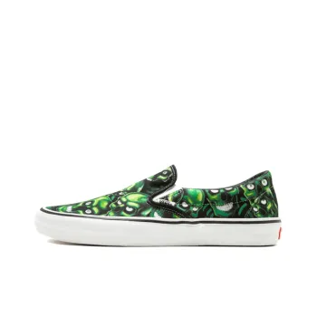 Vans Slip On Supreme Skull Pile Green