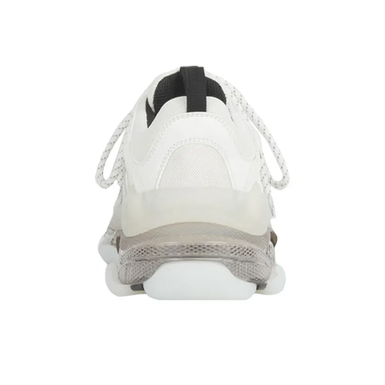 Balenciaga Blalenciaga Triple S Clear Sole White Grey-4