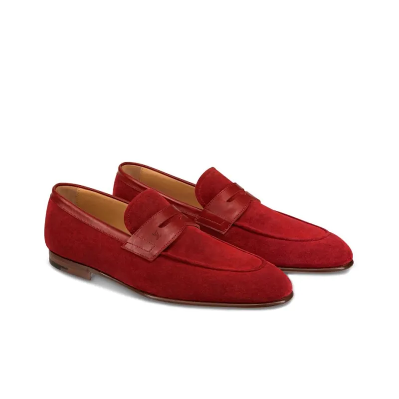 LOUIS VUITTON Saint-Georges Casual Shoes Men's Red-1