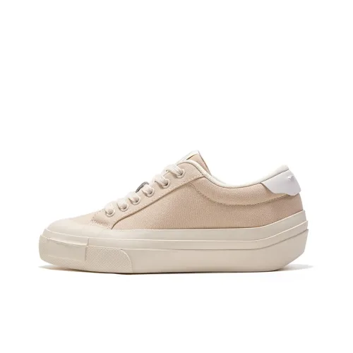 Feiyue Anti Slip Wear Resistant Low Top Canvas Shoes Women's Apricot