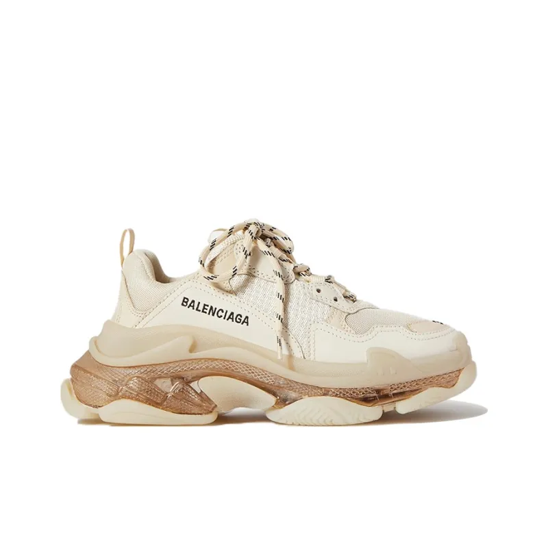 Balenciaga Triple S Clear Sole Beige Women's-1