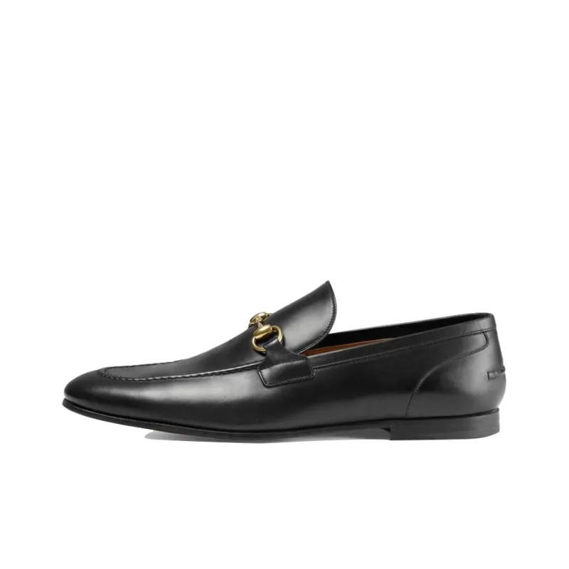 GUCCI Jordaan Leather Loafer 'Black'-0