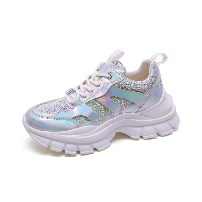 PACO GIL Low Top Chunky Sneakers Women's White-1