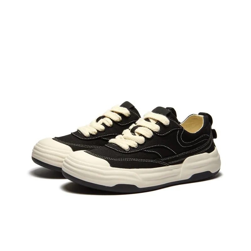 JIPIAO Low Top Canvas Shoes Unisex Black Please Order One Size Down-2