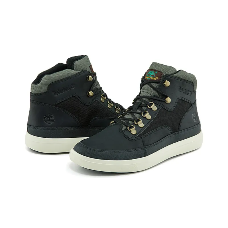 Timberland Ashwood Park Mid Leather And Fabric Hiker Boots 'Black'-4