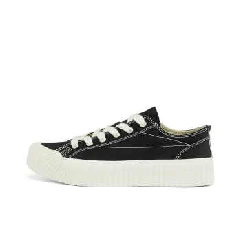 Kappa Wear resistant And Lightweight Low Top Canvas Shoes Unisex Black