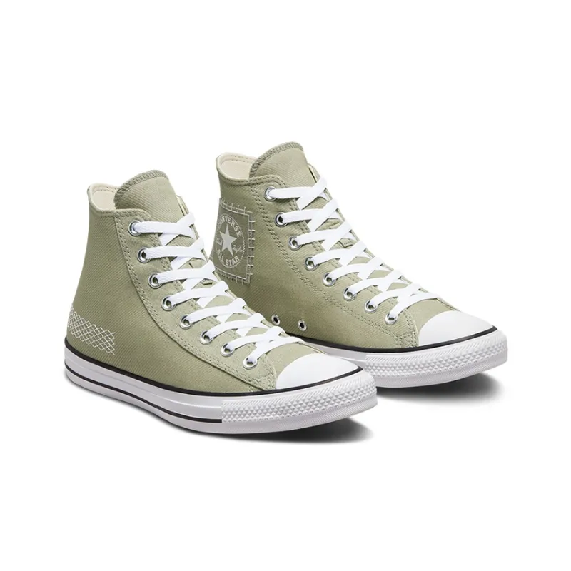Converse Chuck Taylor All Star Wear Resistant High Top Canvas Shoes Unisex Olive Green-1