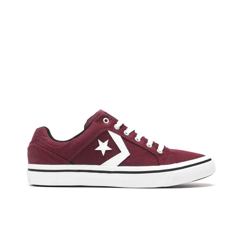 Converse All Star El Distrito Deep Bord Canvas Shoes Deep Wine-1
