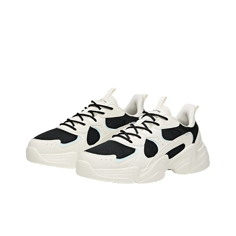 Anta Abrasion Resistant Coverage Lightweight Slip Resistant Low Top Chunky Sneakers Men's-1