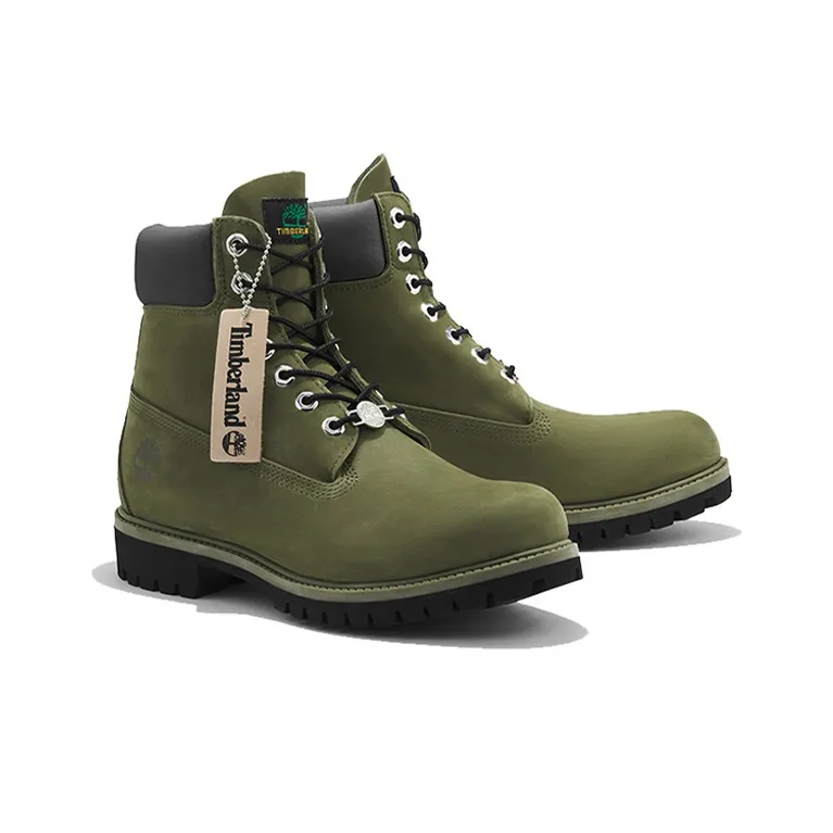 Timberland 6 Inch Premium Waterproof Boots 'Green Nubuck'-2