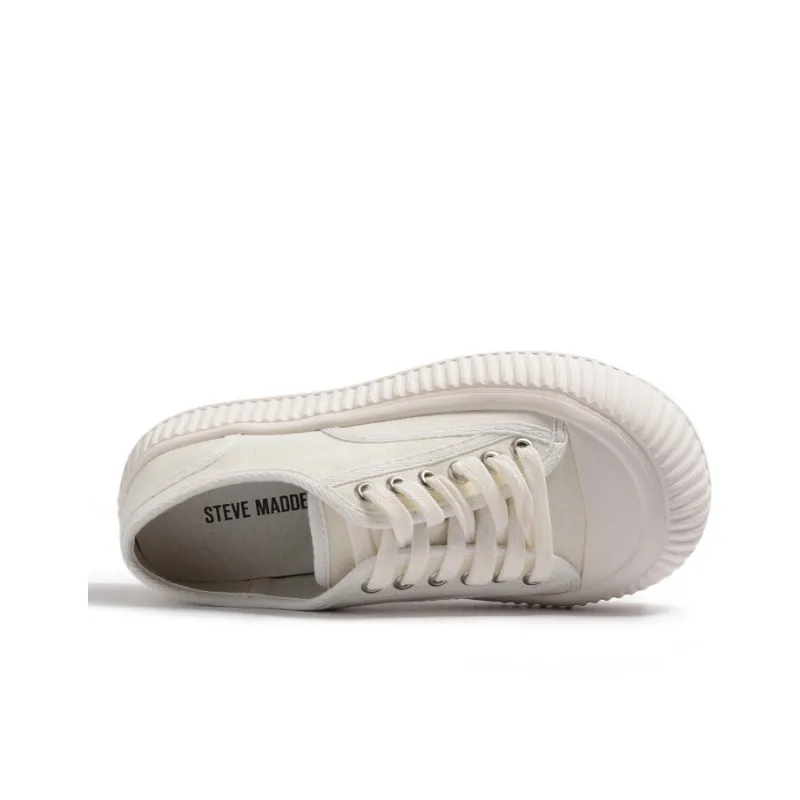 STEVE MADDEN Platform Canvas Shoes Height Increasing Wear-Resistant Breathable Low-Top Canvas Shoes Women's-7