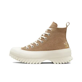 Chuck Taylor All Star Women's Converse Lugged Platform 2.0 High 'Autumn Embroidery Sand Dune' Women's
