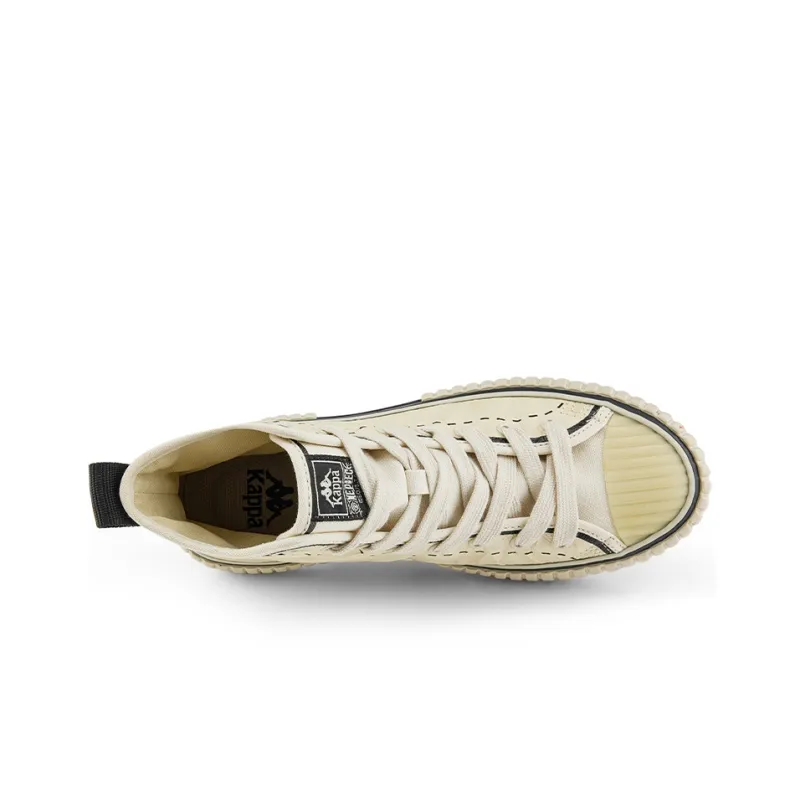 One Piece x Kappa One Piece Collaboration Anti Slip Wear Resistant High Top Canvas Shoes Unisex Beige-4