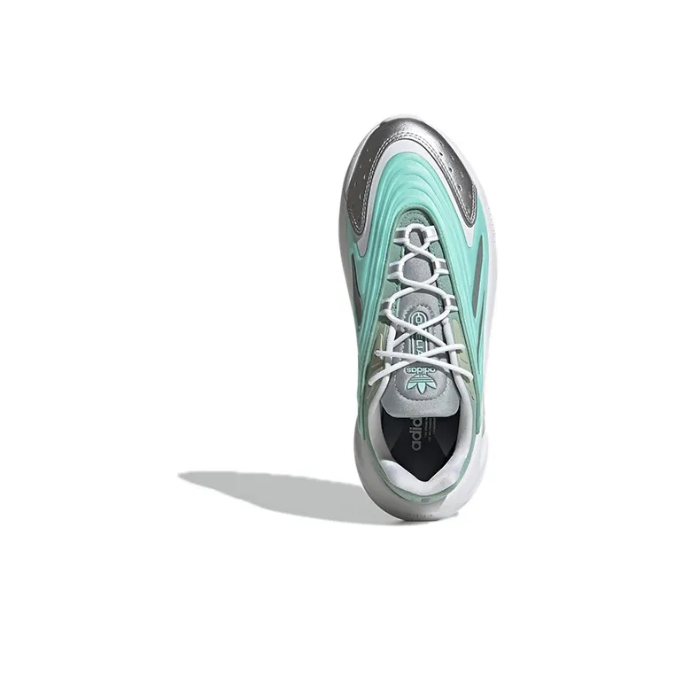 Adidas Originals Ozelia Wear Resistant Low Top Chunky Sneakers Women's Green-4