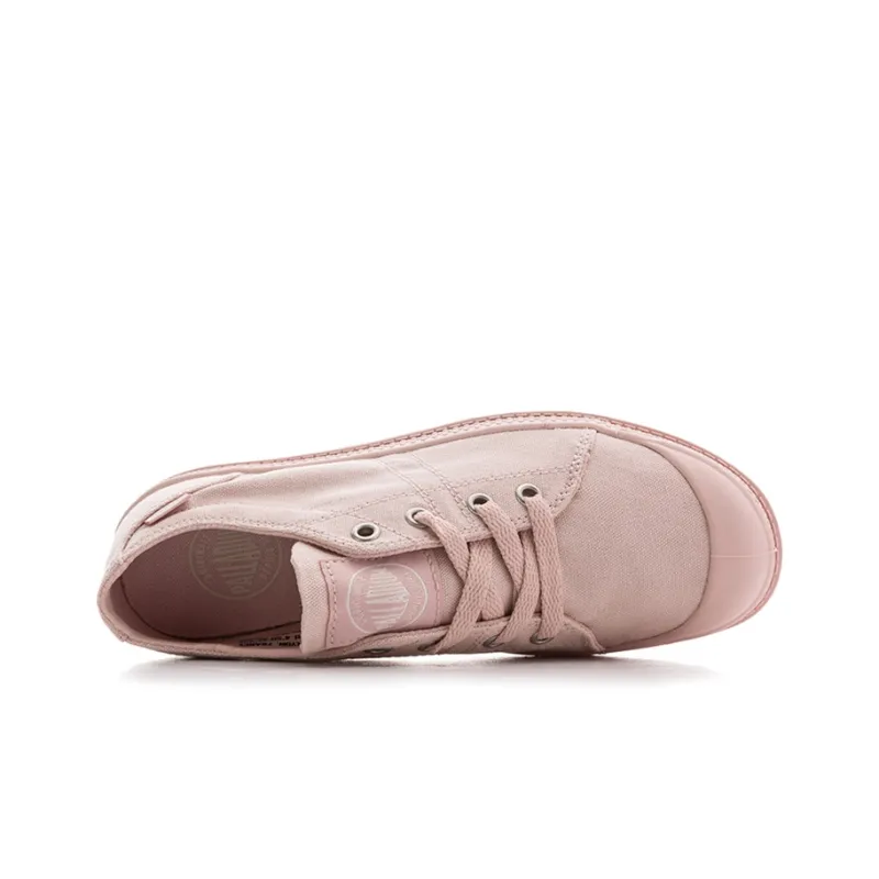 Palladium Pampa Abrasion Resistant Breathable Slip Resistant Low Top Canvas Shoes Women's Light Pink-2