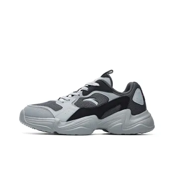 ANTA Chunky Sneakers Men Low-Top Castle Gray/Medium Gray/Black
