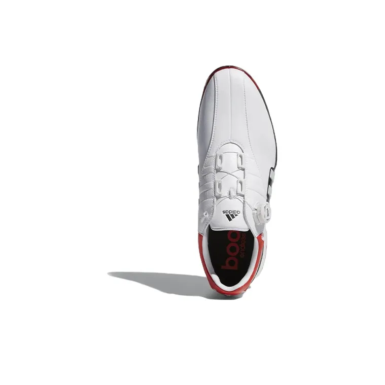 Adidas Tour360 Eqt Boa Wear-Resistant Low-Top Golf Shoes Men's White Black Red-4
