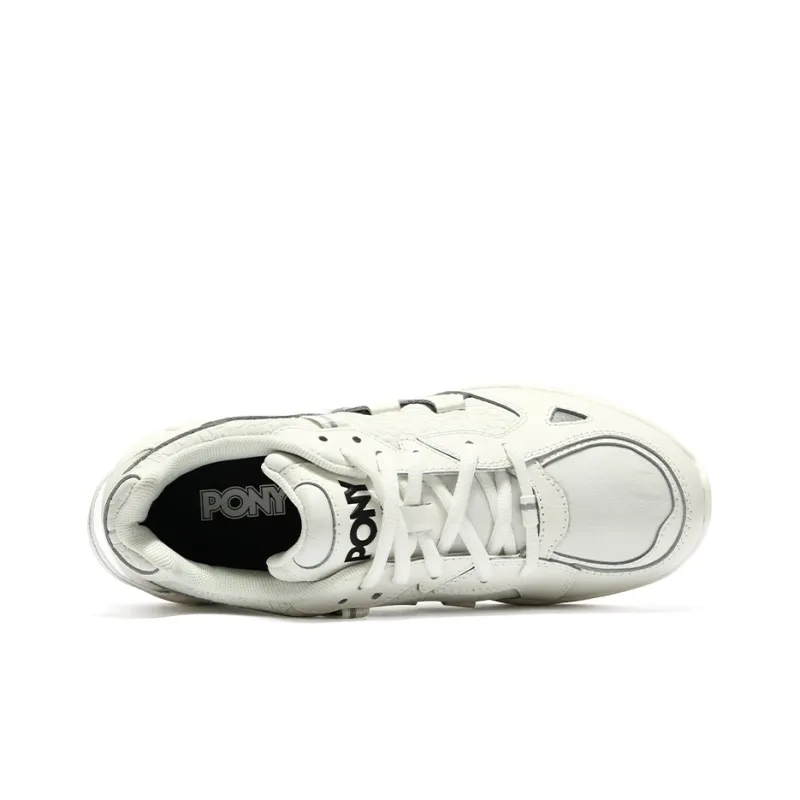 PONY Slip Resistant And Abrasion Resistant Coverage Low Top Chunky Sneakers Men's White-3