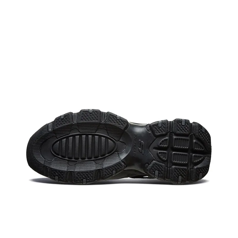 Skechers Sparta Ma Cushioning, Slip Resistant, And Abrasion Resistant Low Top Chunky Sneakers Men's Black-3