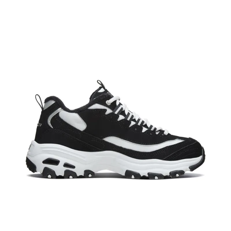 Skechers D'Lites 1.0 White/Black Women's-1