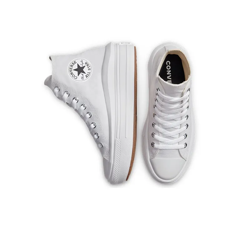 Converse Chuck Taylor All Star Move Hi White Women's-3