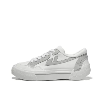 Warrior Wing Series Skateboard Shoes Unisex White Gray
