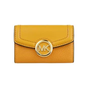 MICHAEL KORS Leather Key Pouch Regular Women's Yellow