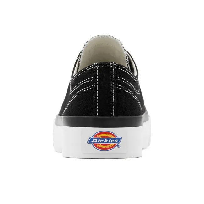 Dickies Canvas Shoes Unisex Low Top Black/White-3