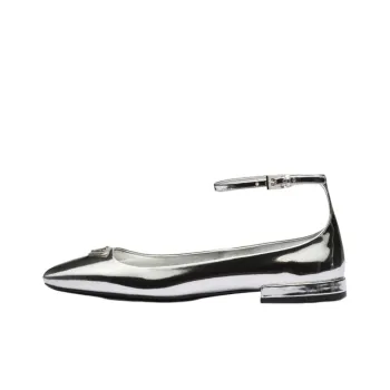 PRADA Flat Shoes Women's Silver