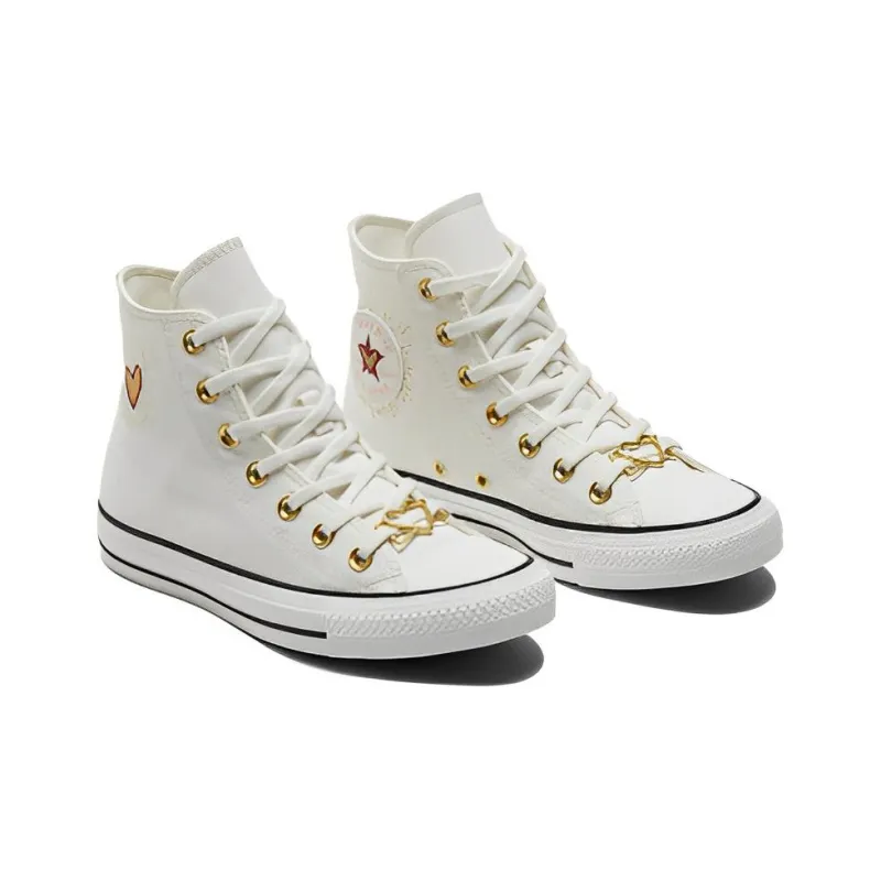 Converse Women's Chuck Taylor All Star High 'Valentine's Day 2023 Vintage White' Women's-2
