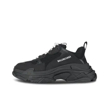 Balenciaga Triple S Black White Laces
