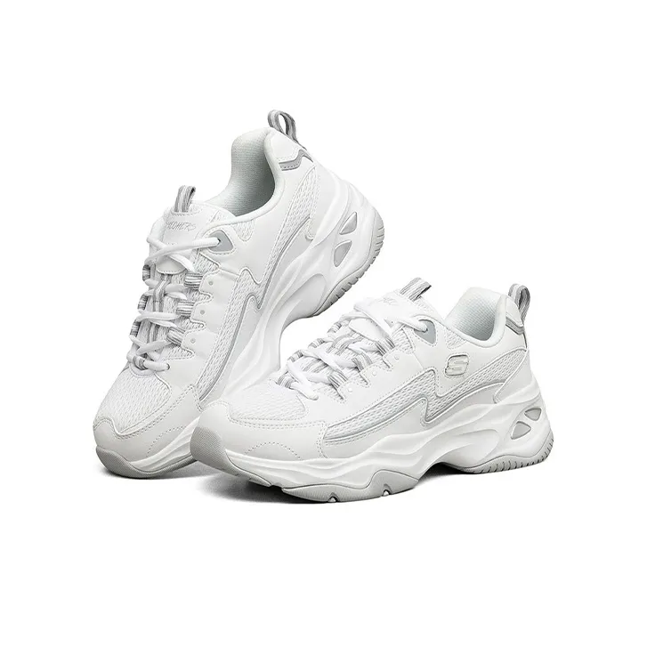 Skechers D'lites 4.0 Low Sneaker Gs White Women's-3